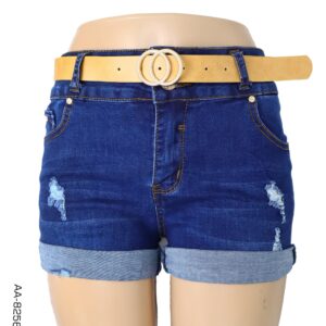 Ladies' Denim Shorts with belt