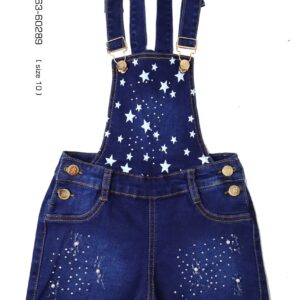 Ladies' Denim Overall Shorts [PITBULL]